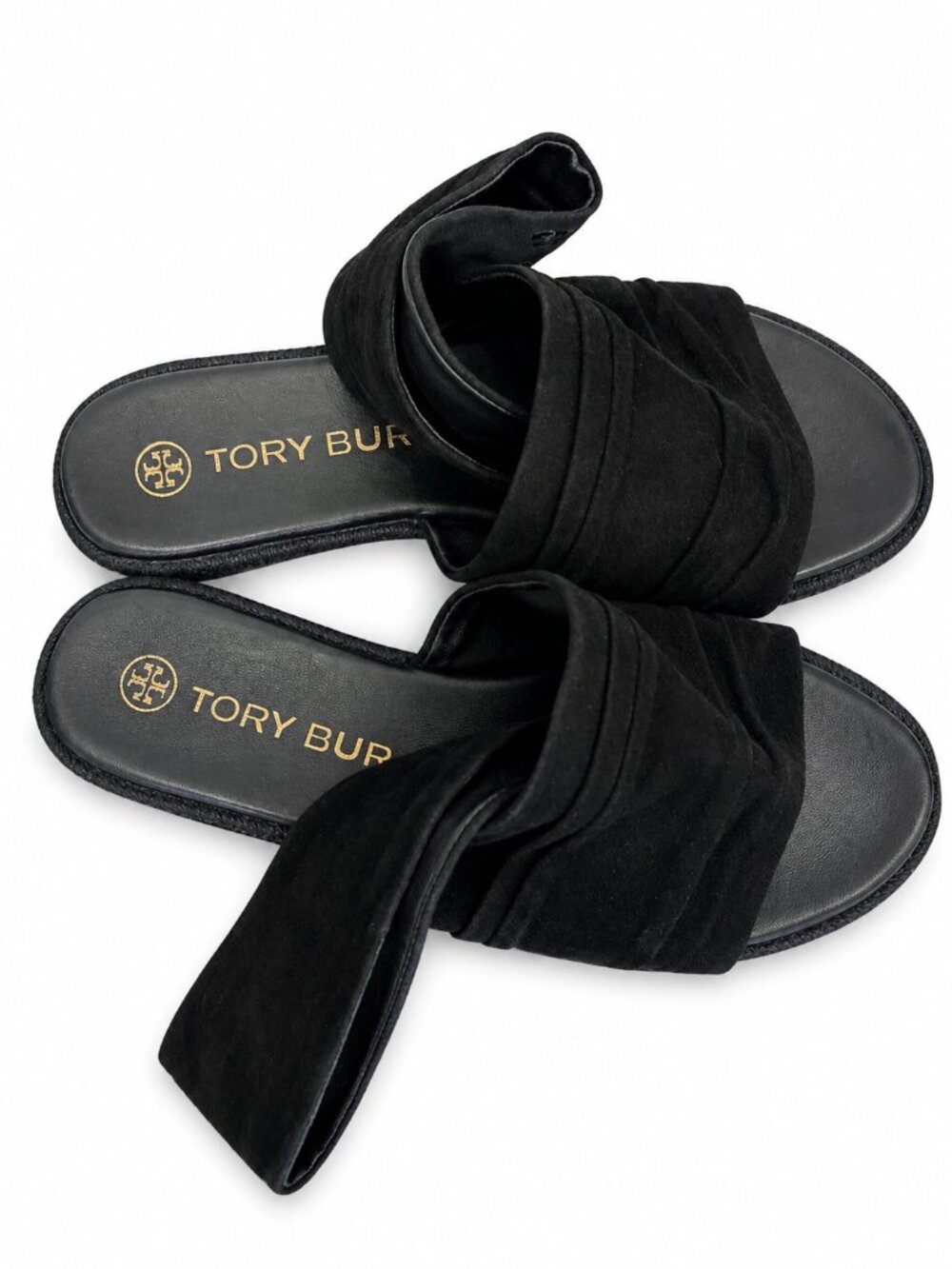 Tory Burch Womens Suede Slingback Espadrille Size 7 Black - Picture 5 of 5